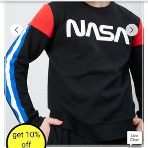 MENS Colorblock Fleece NASA SWEATER